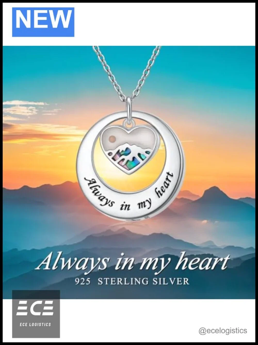 Sterling Silver Circle of Life Urn Necklace Ashes Memorial Jewelry 18+2in